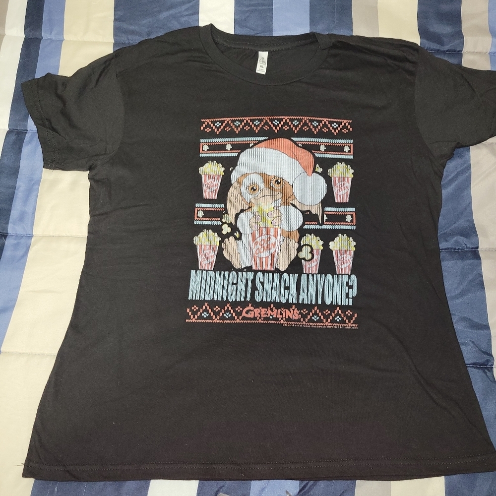 Gremlins Gizmo "Midnight Snack Anyone" Christmas Holiday Sweater- Size XL NWOT